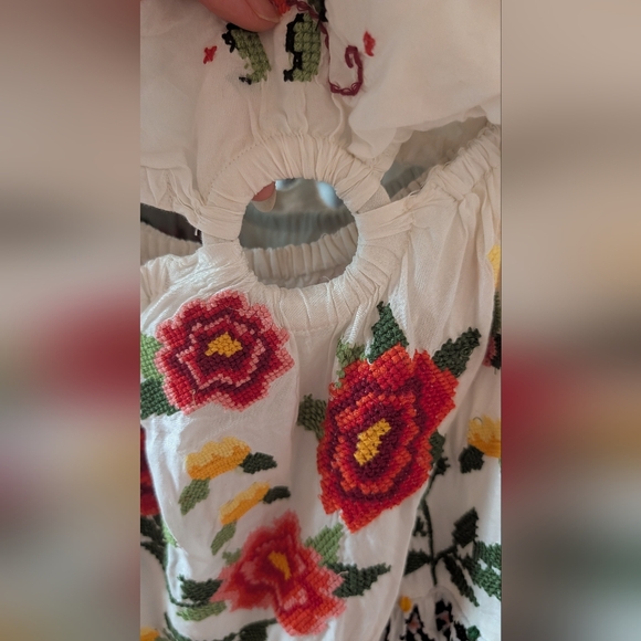 Farm Rio Embroidered Carmina Floral Maxi Dress - Picture 16 of 16